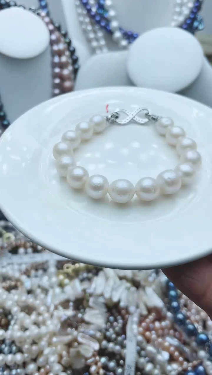 【闪购商品】淡水珍珠颈饰钛钢1