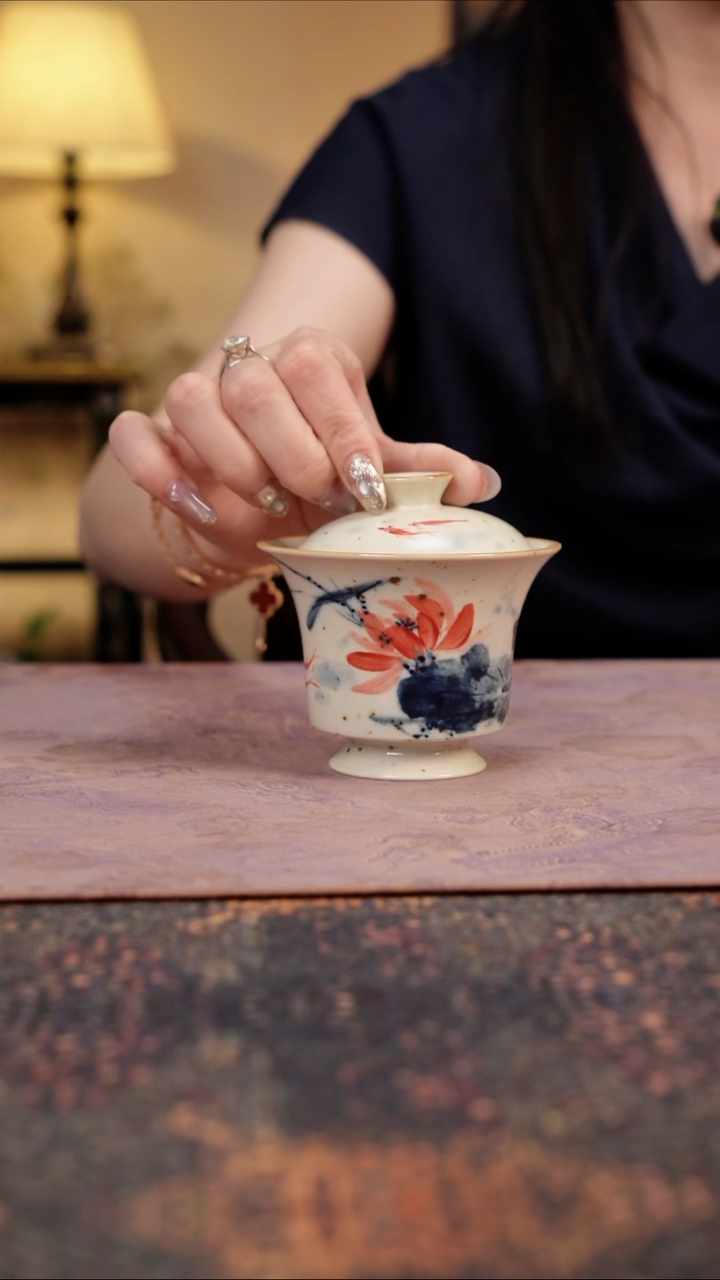 杯景德镇陶瓷杯碗柴烧多人