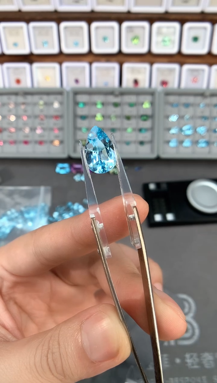 【闪购商品】定制托帕石裸石未镶嵌5.8ct