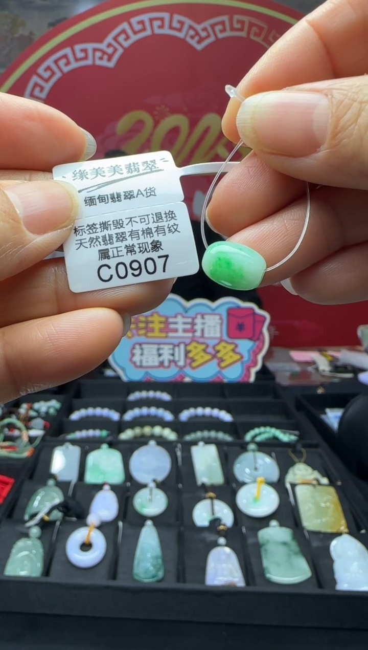 【闪购商品】翡翠颈饰未镶嵌 C0907 需包容福利不退换