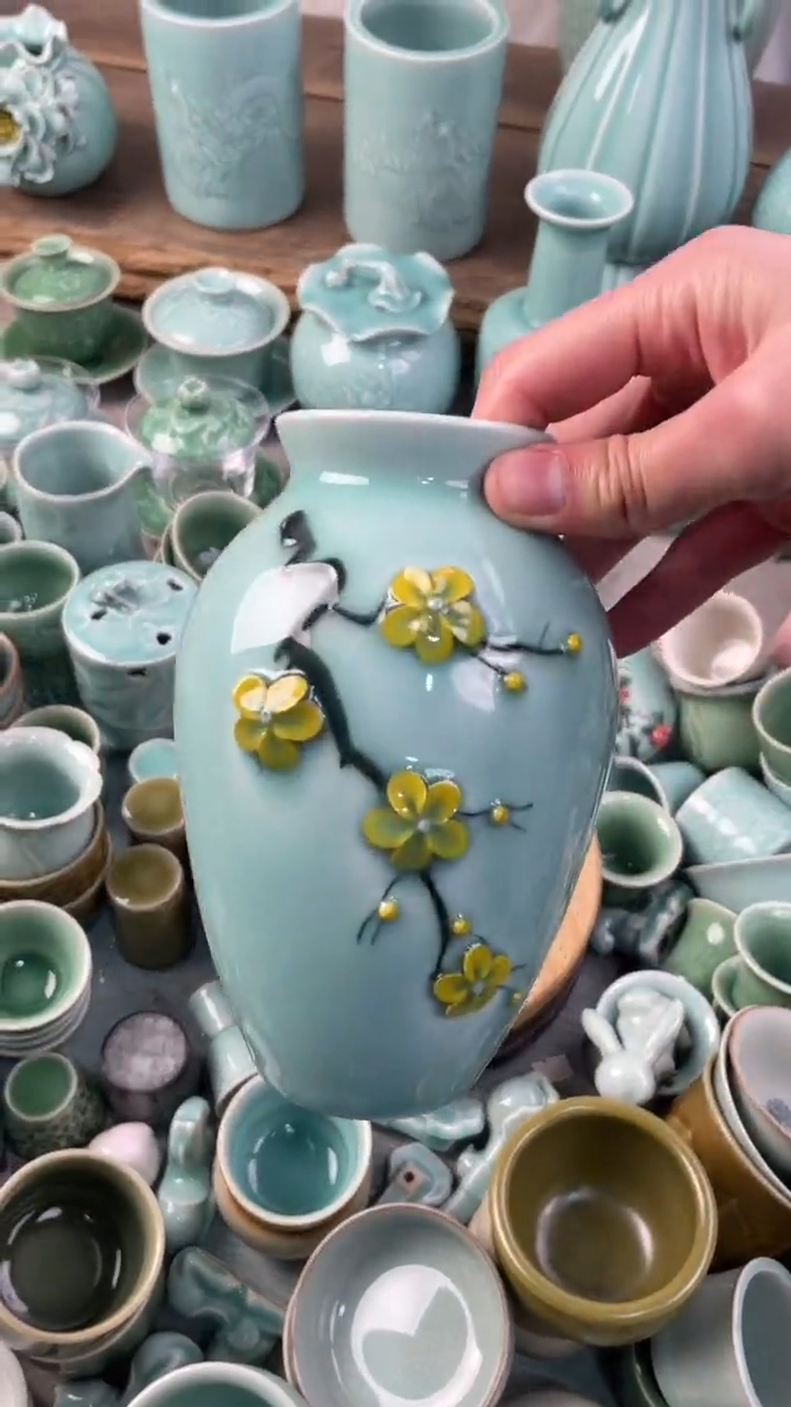 【闪购商品】手工捏花  福利款 慧仙青瓷 瓷器