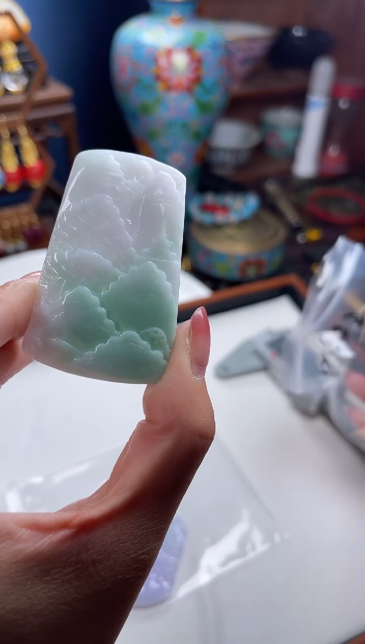 未镶嵌挂件翡翠小*，120542