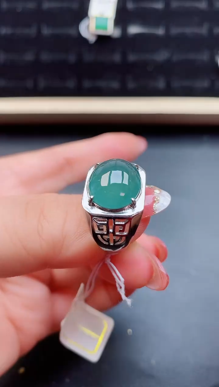 【闪购商品】翡翠戒指银S925镶嵌1212