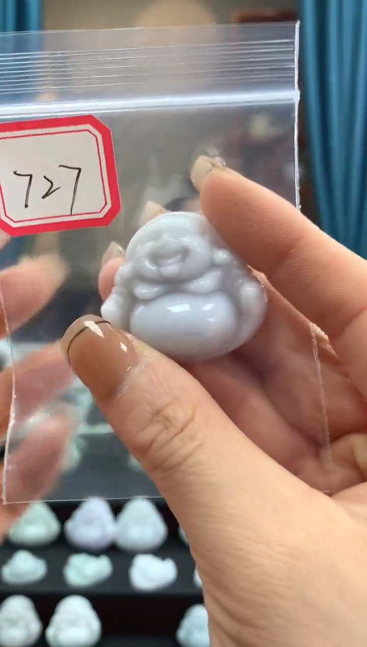 翡翠未镶嵌颈饰佛公727