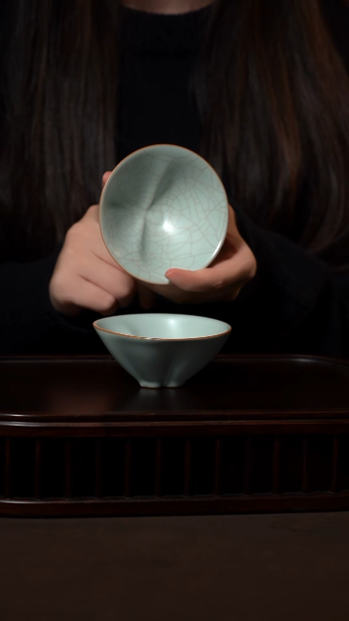 摆件新品乾坤杯，开片和不开片可选