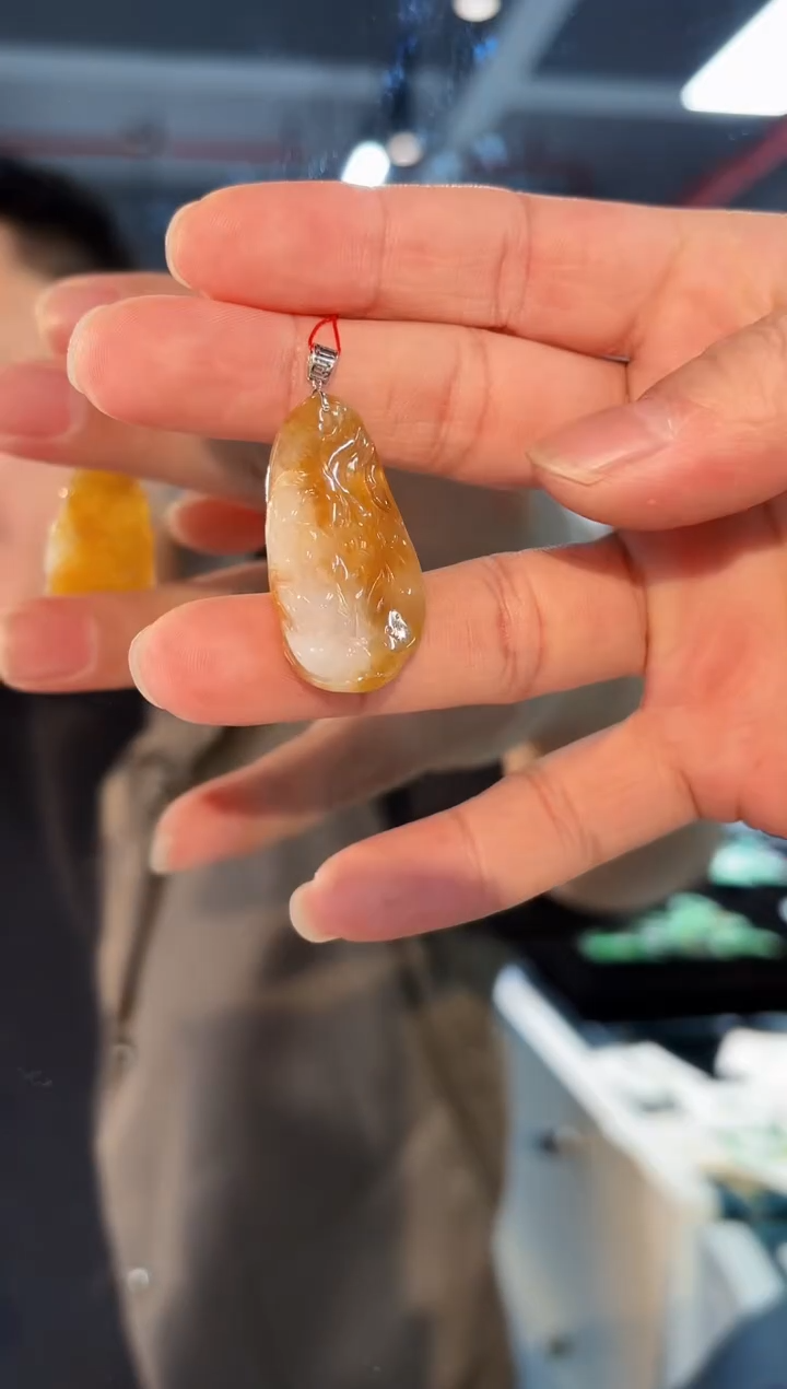 【闪购商品】翡翠颈饰18K金镶嵌缅料A货/支持复检/一件