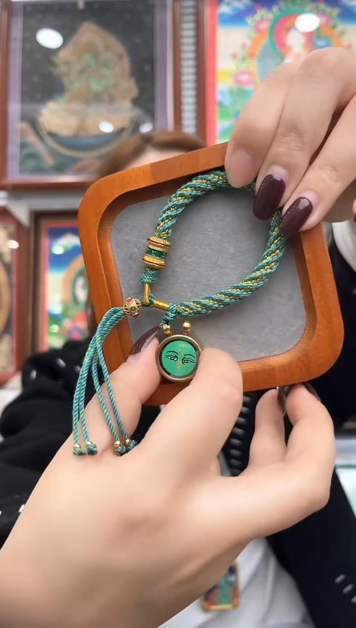 手链绿cc 纯手工编织手绳（非质量问题 不退不换）
