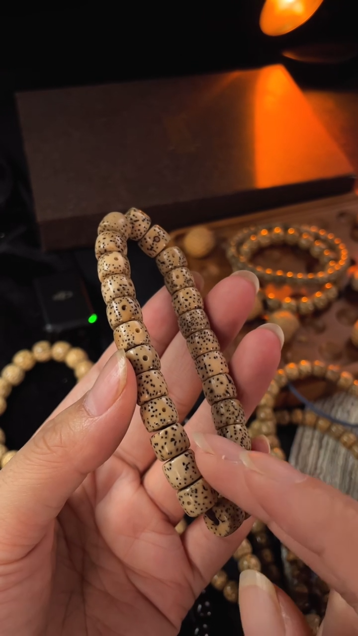 星月菩提手串知行堂陈籽直切手串9*7