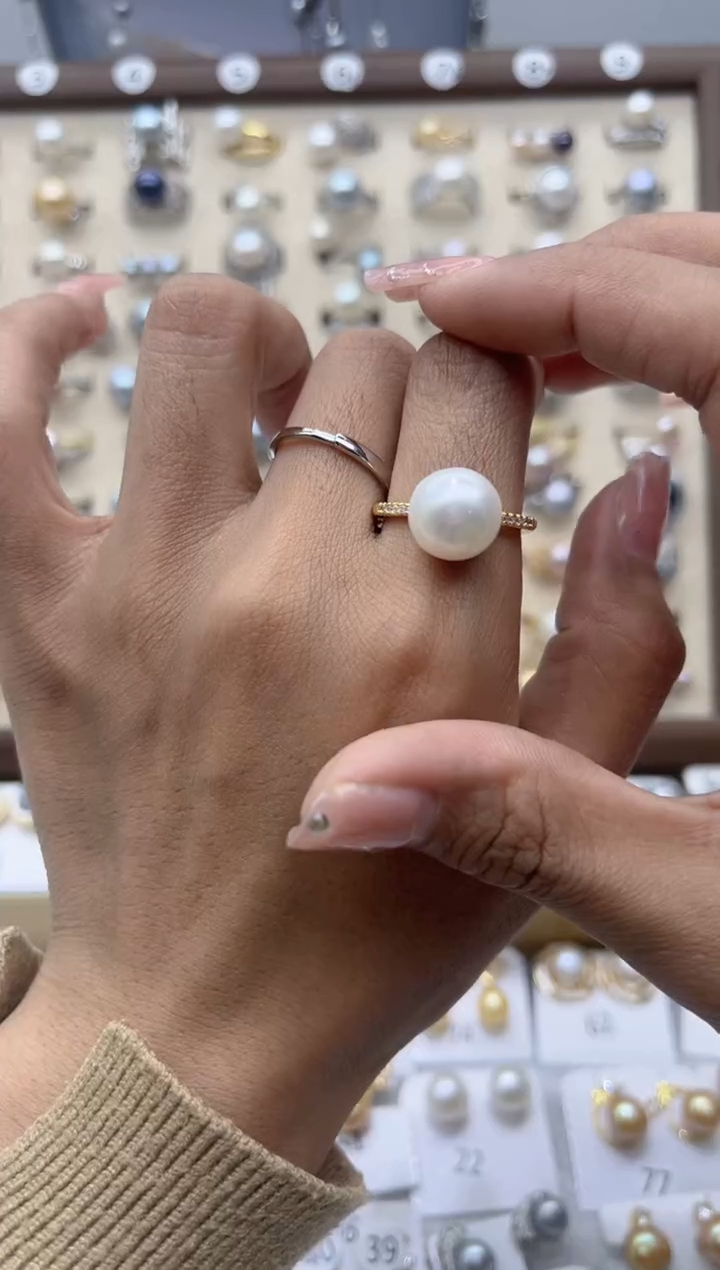 【闪购商品】淡水珍珠戒指合金0.0