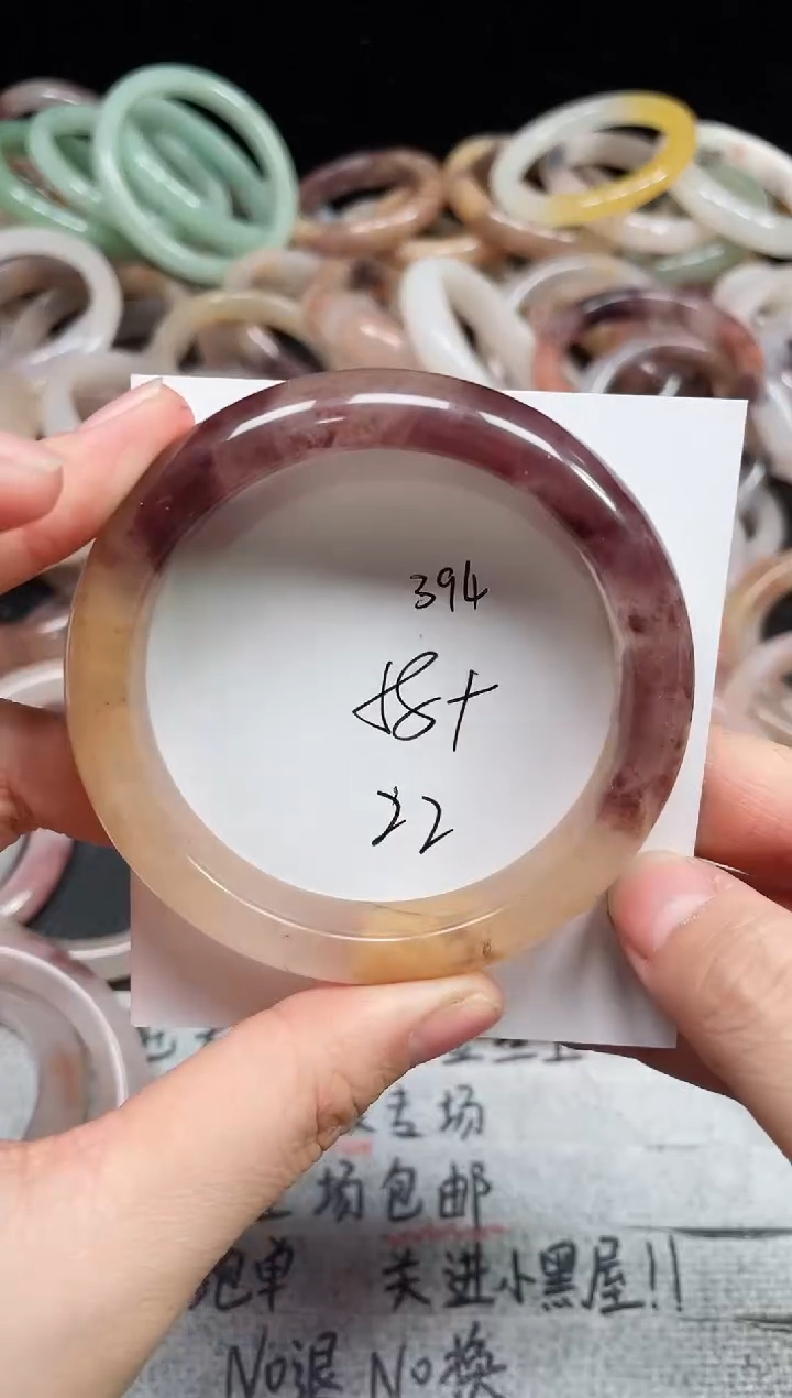 未镶嵌手镯石英质玉394