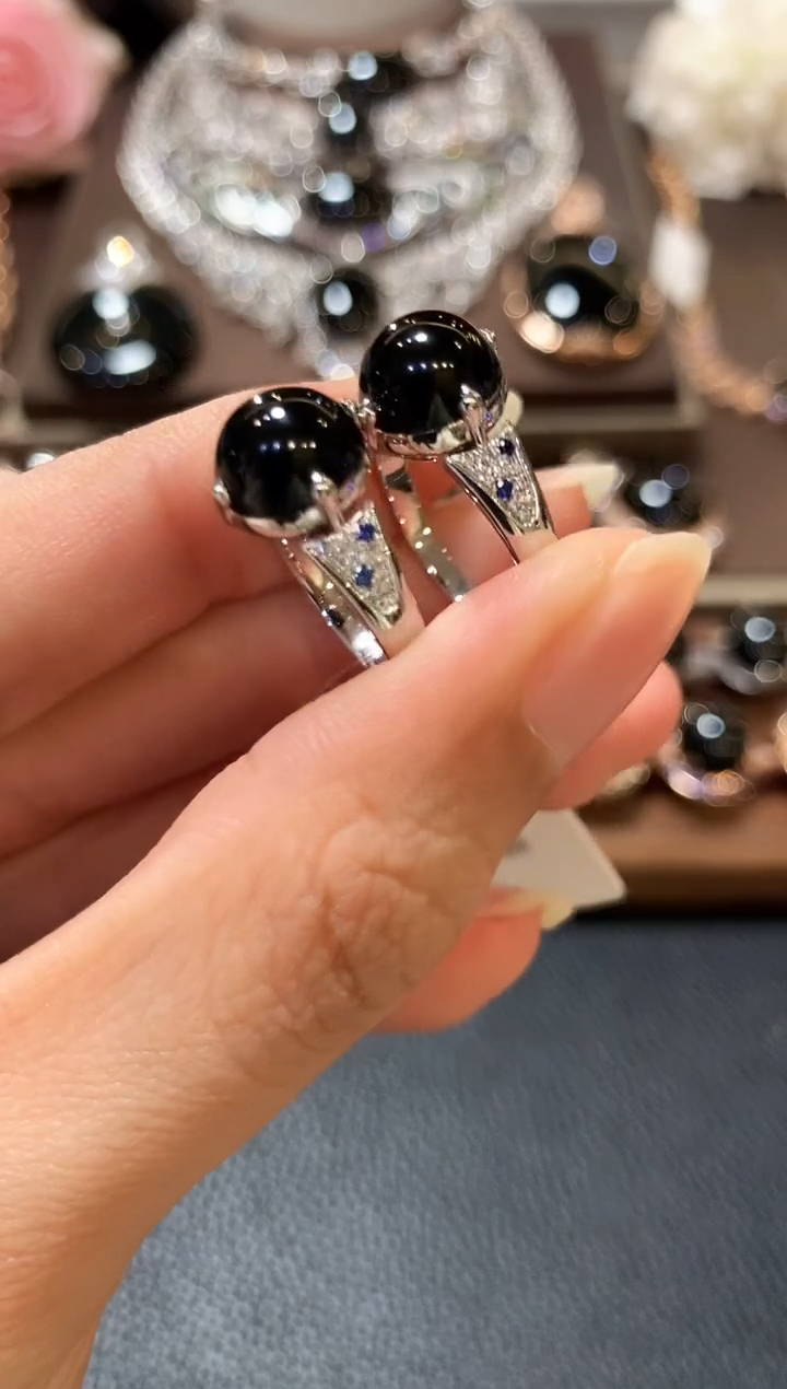 18K金镶嵌戒指翡翠m21 多样性一件发货