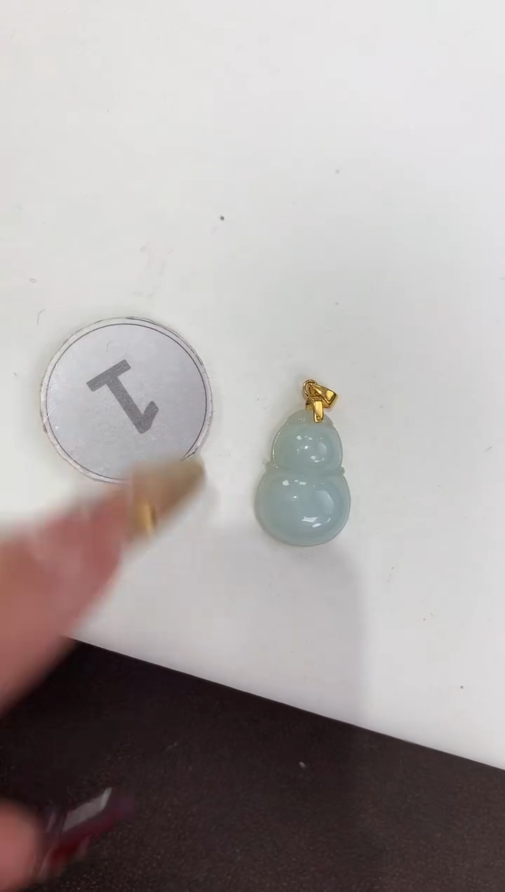 颈饰银S925镶嵌翡翠天然缅甸a货翡翠