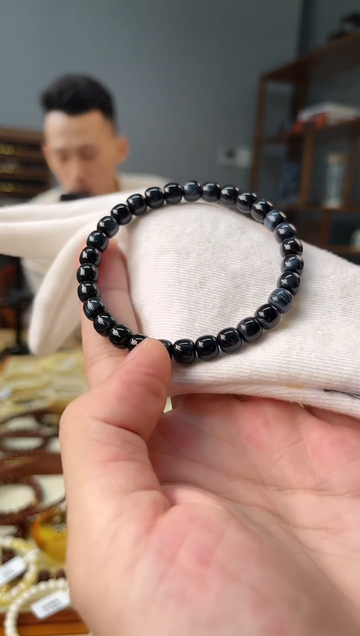 木变石蓝狐眼未镶嵌蓝虎眼（多样性发其一）