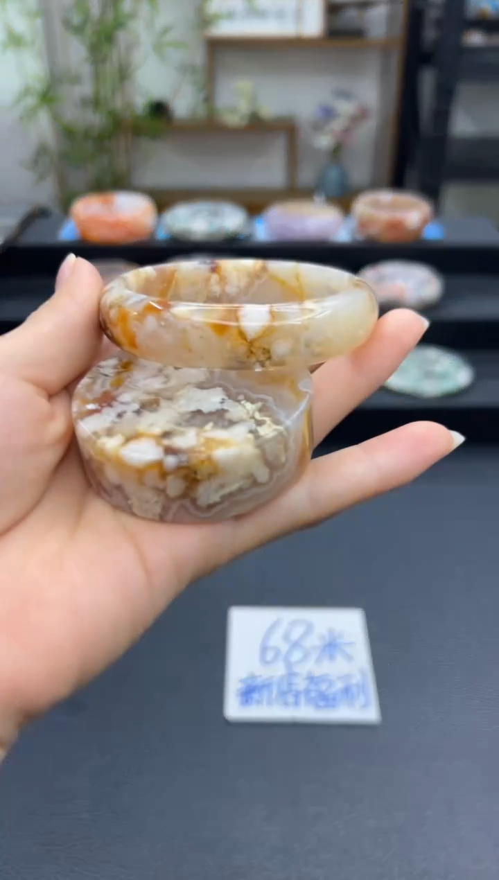 【闪购商品】石英质玉手镯未镶嵌C72(57圈赠送镯心)