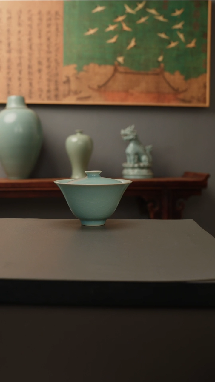 【闪购商品】杯仿古釉原矿  斗笠两才