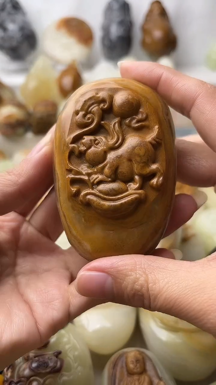 石材古青石棉纹正常不退换兔