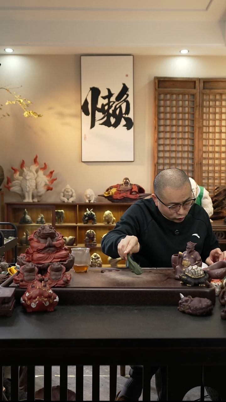年年有余雕塑茶宠