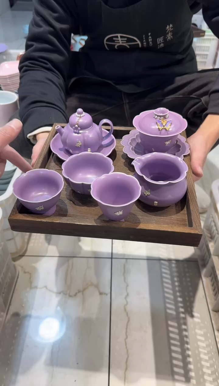 瓷片瓷梵古堂正品茶具 【带滴溜】