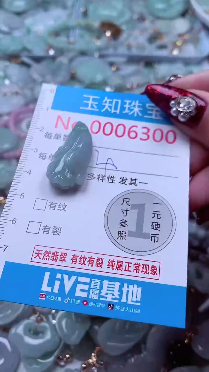 吊坠(不含链)未镶嵌翡翠6300