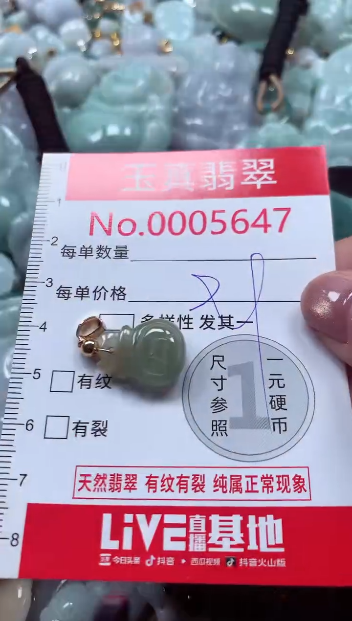 吊坠(不含链)未镶嵌翡翠5647