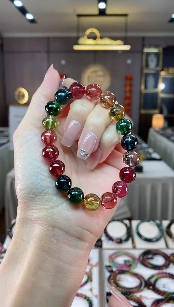 【闪购商品】碧玺单圈手串10mm+未镶嵌（多样性发一条）hon