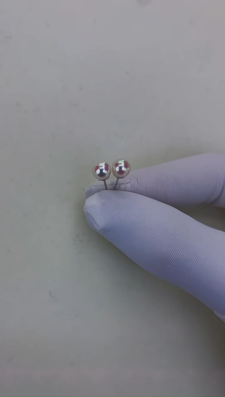 银S925镶嵌GD海水珍珠 GD216 5-6 耳钉