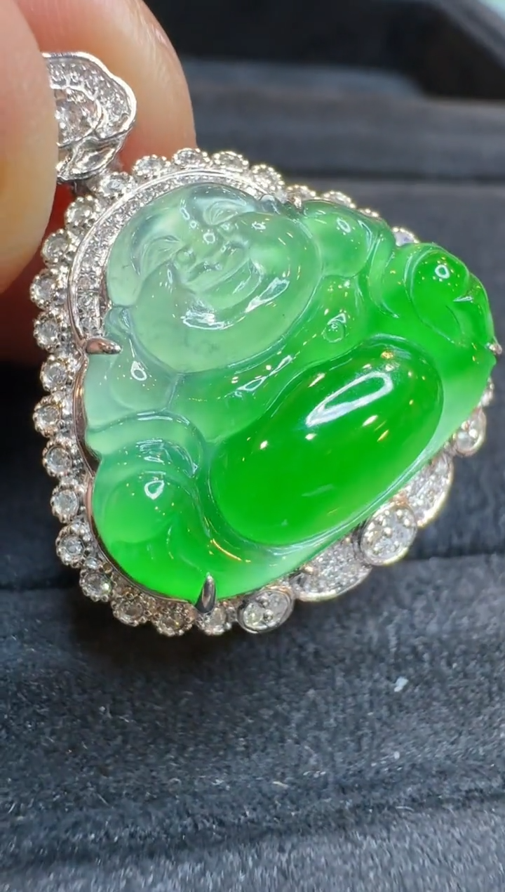 【闪购商品】翡翠吊坠(不含链)18K金镶嵌多样性团购发一件