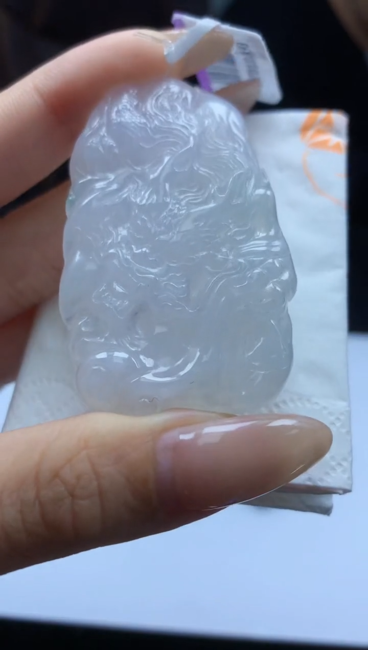 【闪购商品】定制翡翠未镶嵌009ee-毛货龙牌