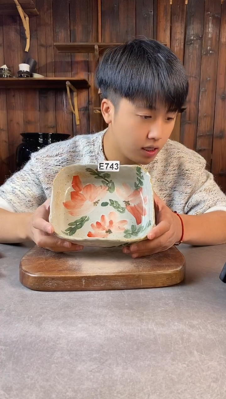 碗743，手工手绘，超值陶瓷！