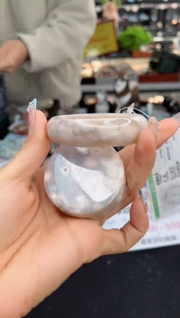 【闪购商品】石英质玉手镯未镶嵌52圈口（赠品镯心）1540366