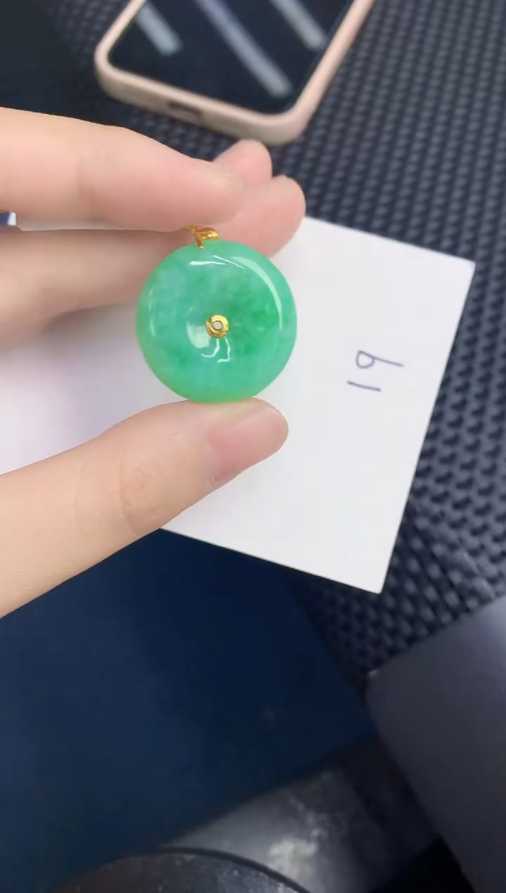 【闪购商品】翡翠颈饰18K金镶嵌000000000