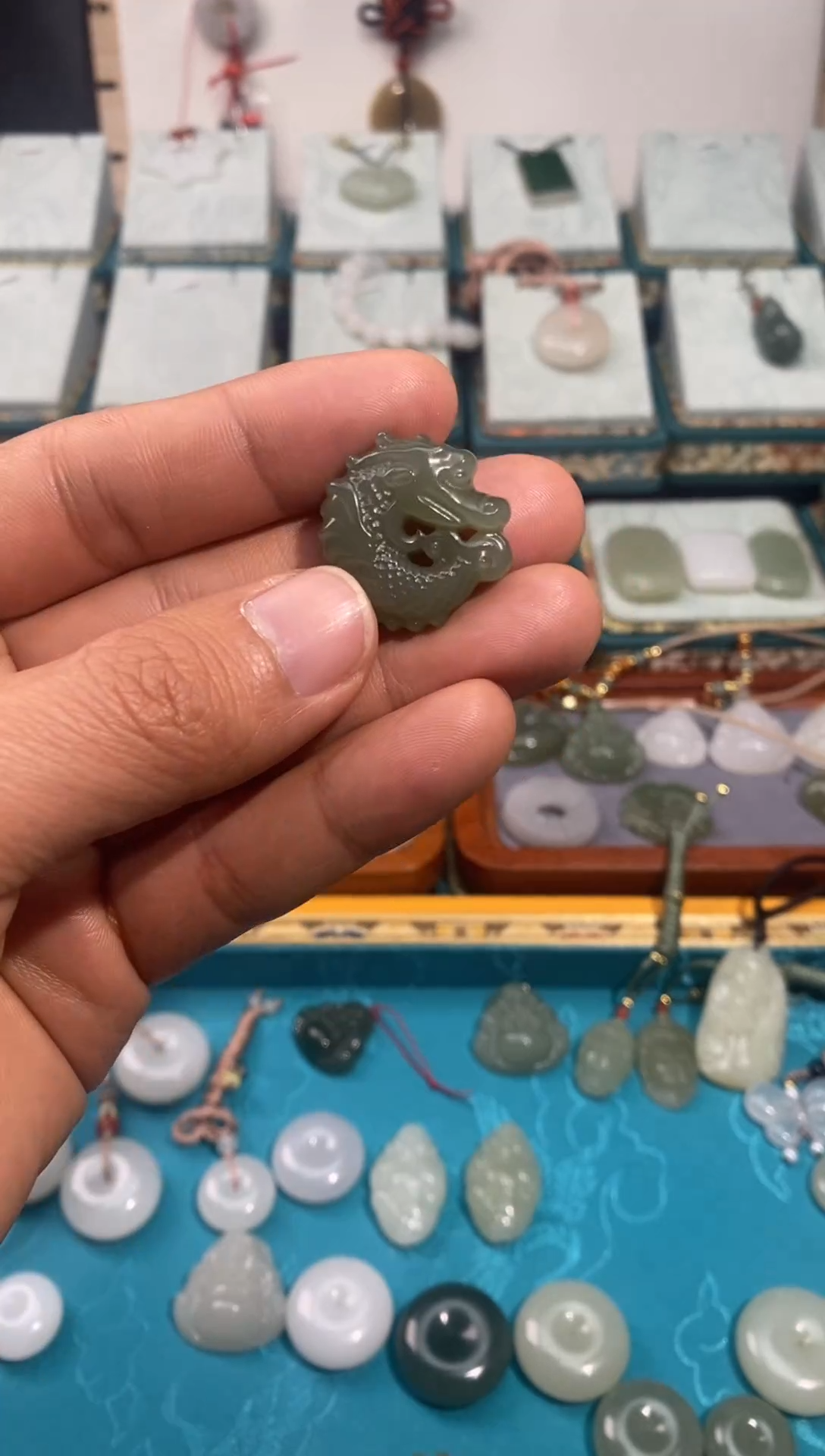 【闪购商品】和田玉颈饰未镶嵌25左右鱼化龙