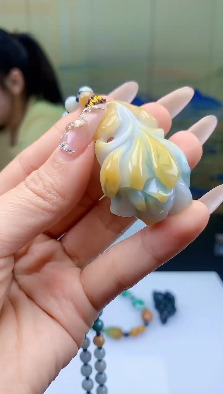 【闪购商品】定制翡翠未镶嵌4902ty-毛货挂件43