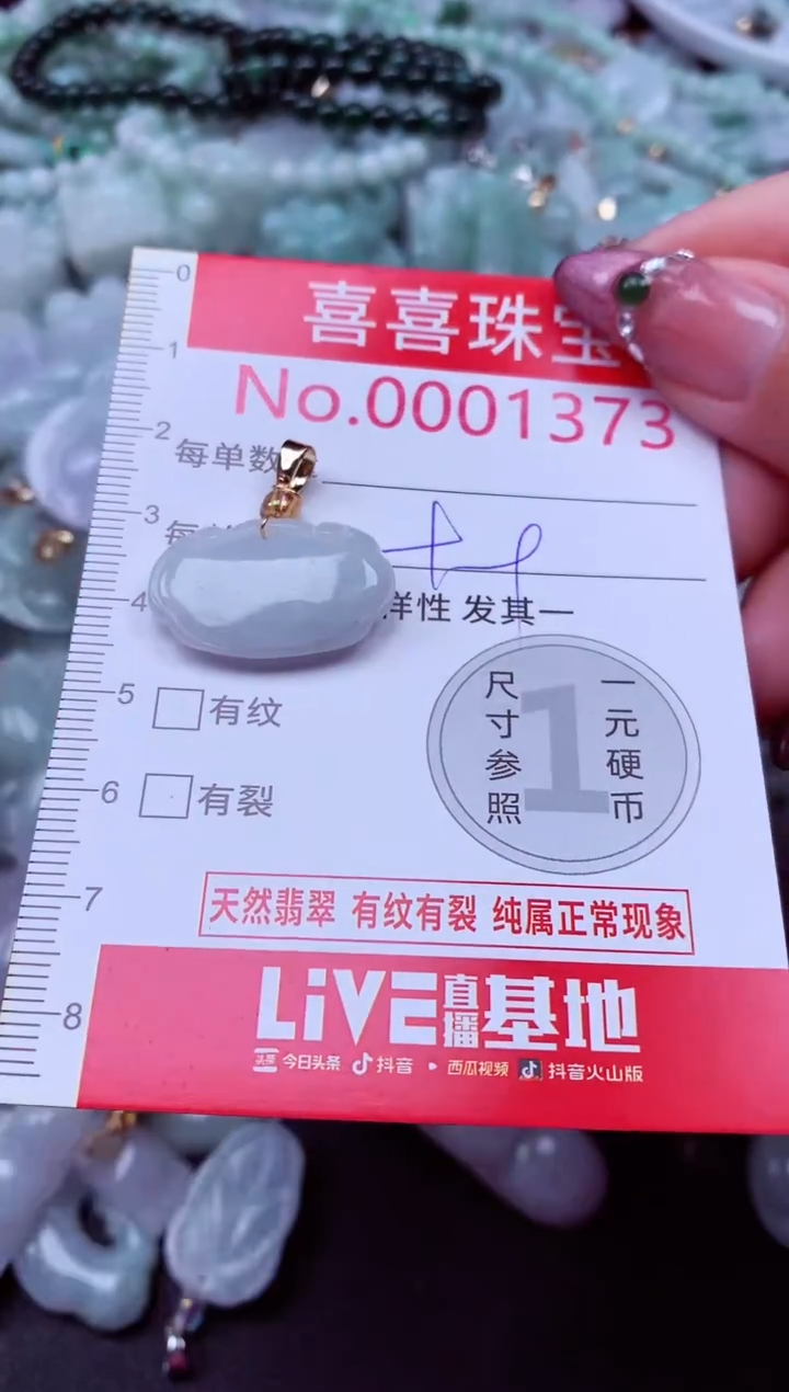 吊坠(不含链)未镶嵌翡翠1373