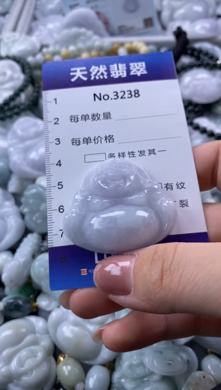 翡翠未镶嵌颈饰缅甸A货翡翠3238