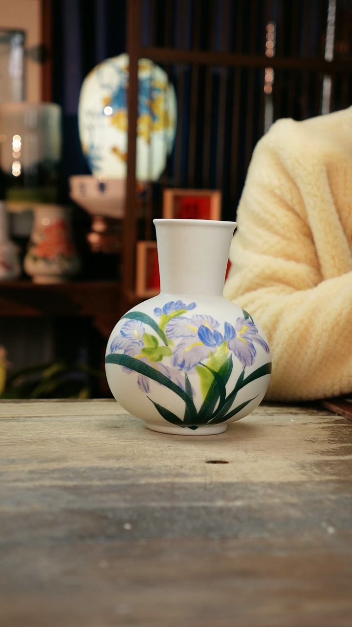 【闪购商品】瓷片景德镇纯手工釉下彩精品花瓶