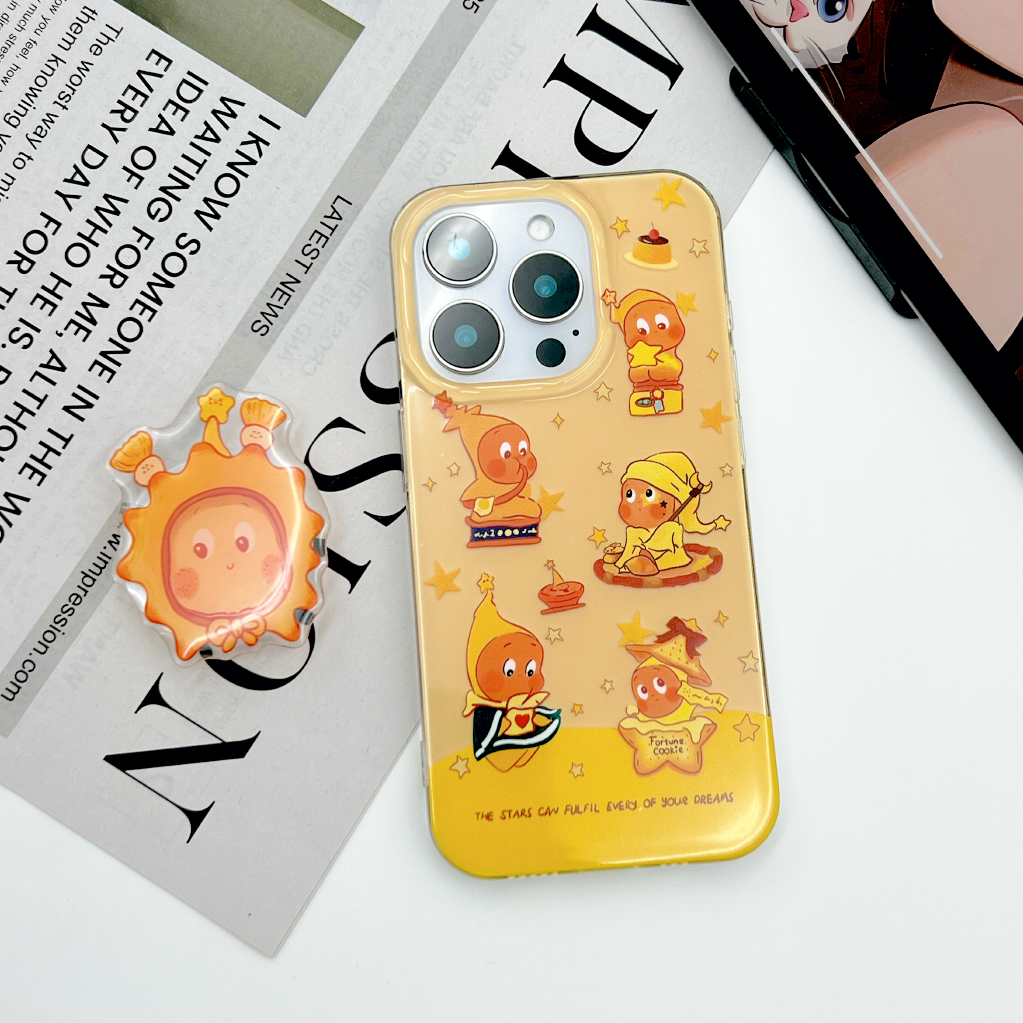 IMD手机壳满屏星星小人适用苹果17iPhone16华为小米oppovivo