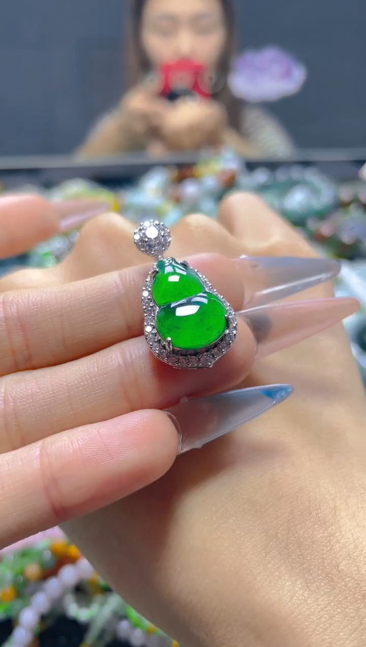 颈饰未镶嵌翡翠/X/翡翠A货，一件也是批发价