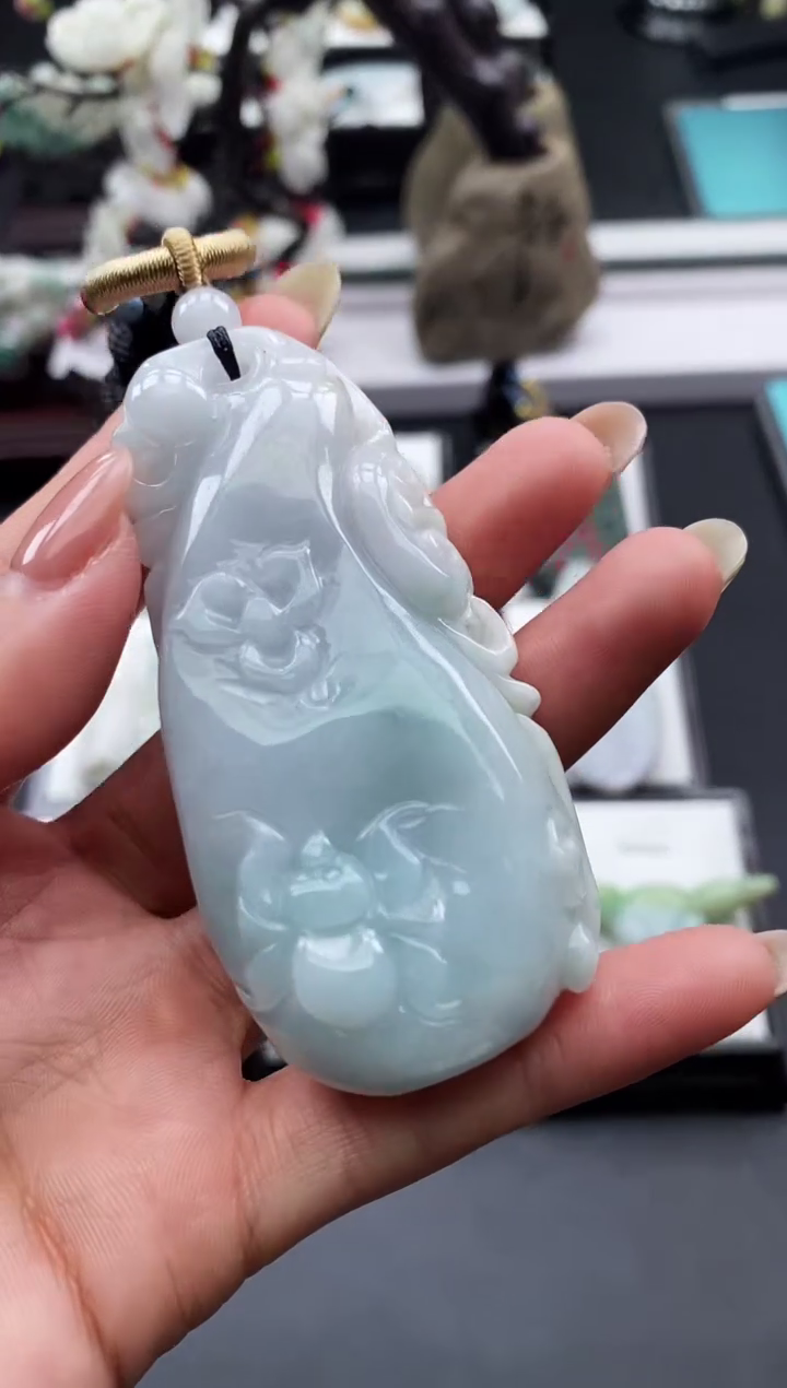 【闪购商品】翡翠颈饰未镶嵌天然缅甸A货翡翠