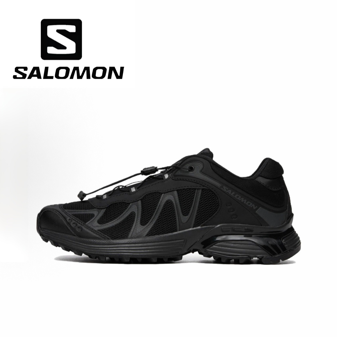 SALOMON/萨洛蒙XT-WHISPER 圆头防滑低帮骑行跑步鞋 黑色477620