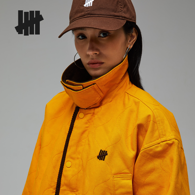 UNDEFEATED五条杠官方冬季葫芦绗棉底特律工装棉服外套UC54GPJ02M