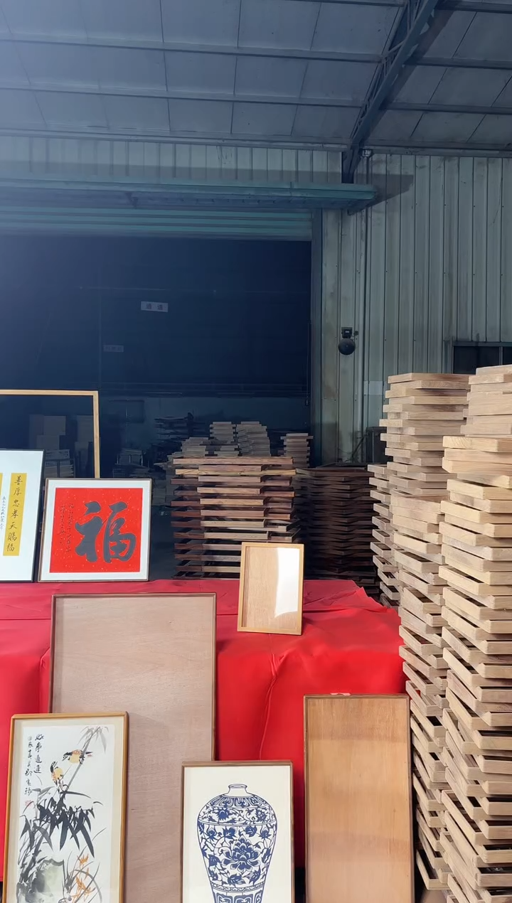 实木双层款暴**女景天文创相框/字画框精品福利款18*8金星紫檀