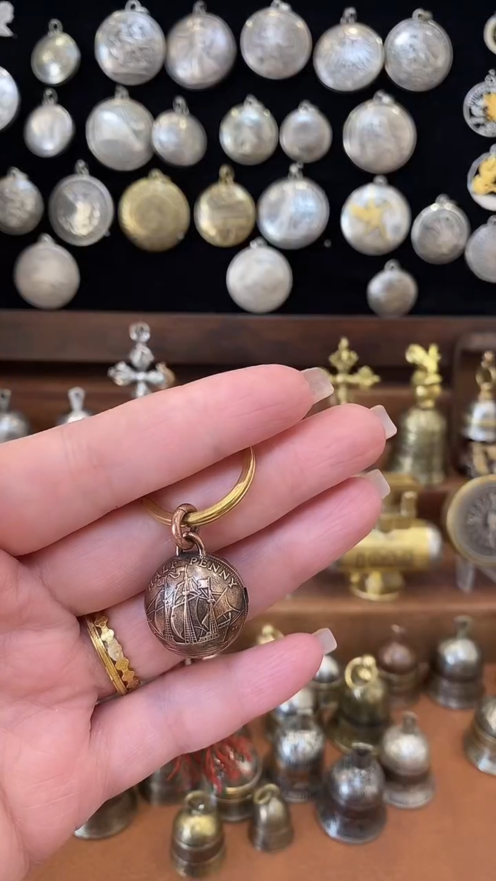 小*郎英国半便士红铜圆铃铛正品