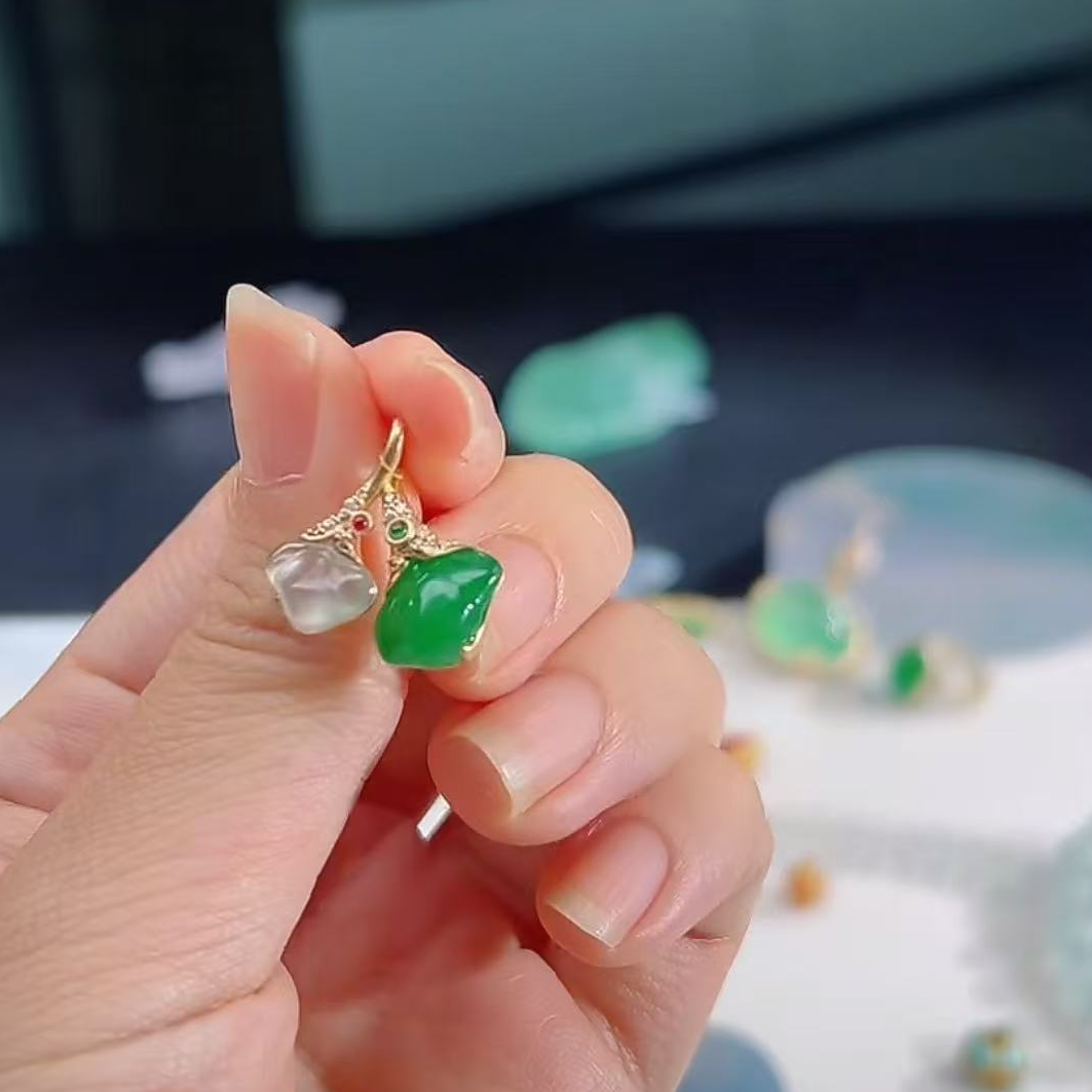 【庄家翡翠】镶嵌吊坠