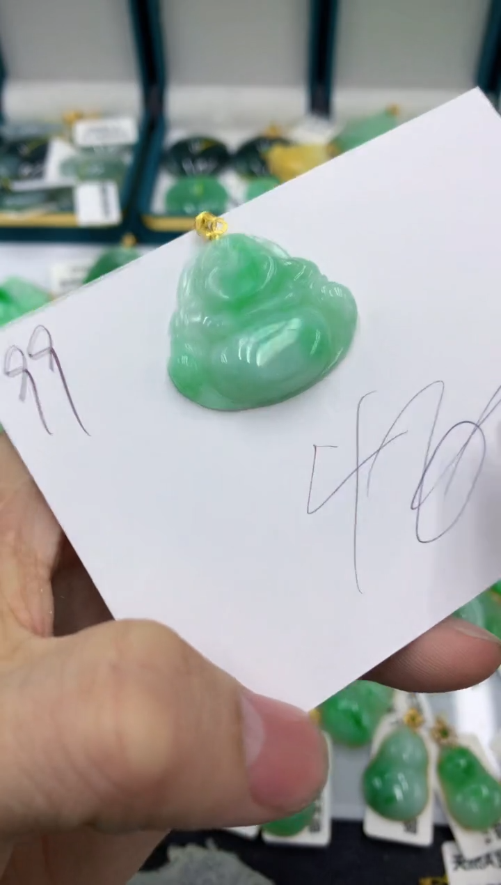 【闪购商品】翡翠颈饰18K金镶嵌号链接11111