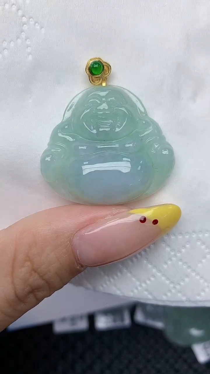 翡翠未镶嵌项链天然翡翠A货