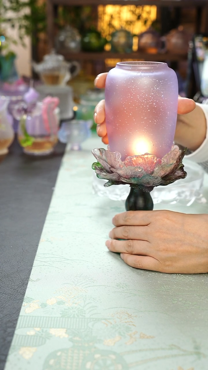 琉璃闪购芍药灯绿紫蓝