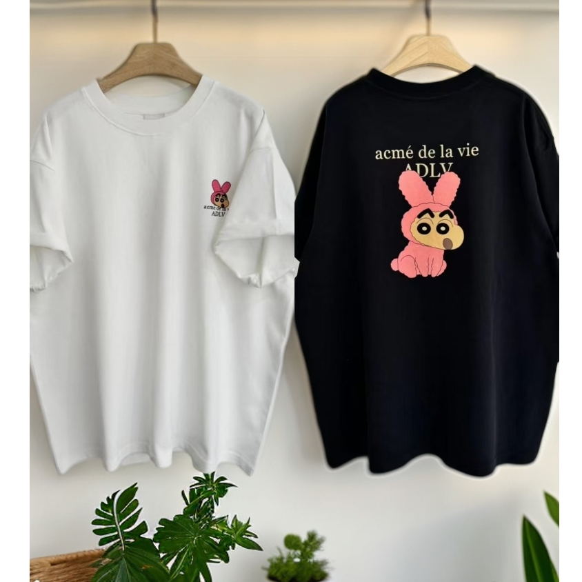 【AB小新】烫印短袖中长款韩版磨毛女士T恤情侣宽松潮流半袖