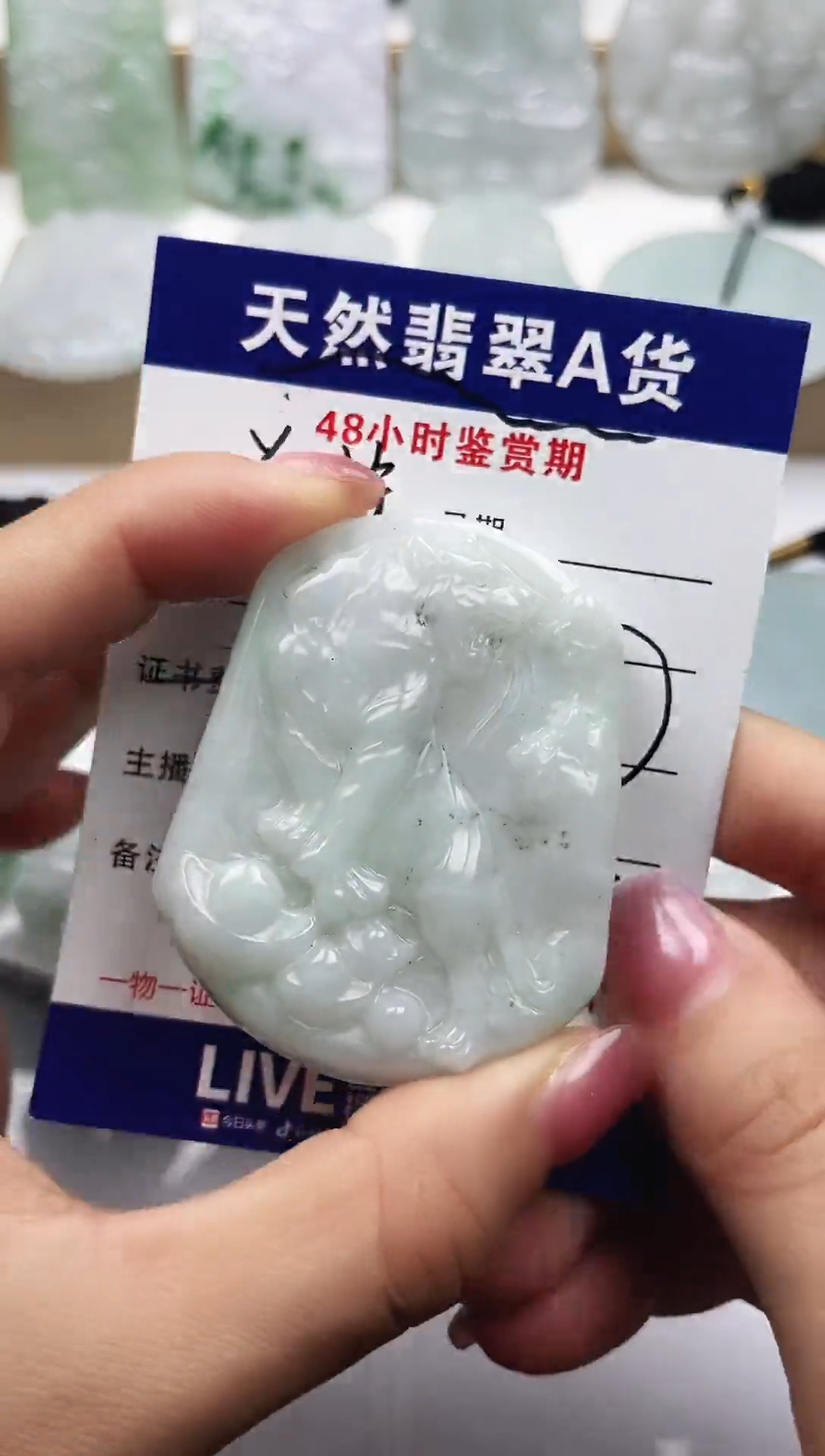 颈饰未镶嵌翡翠  