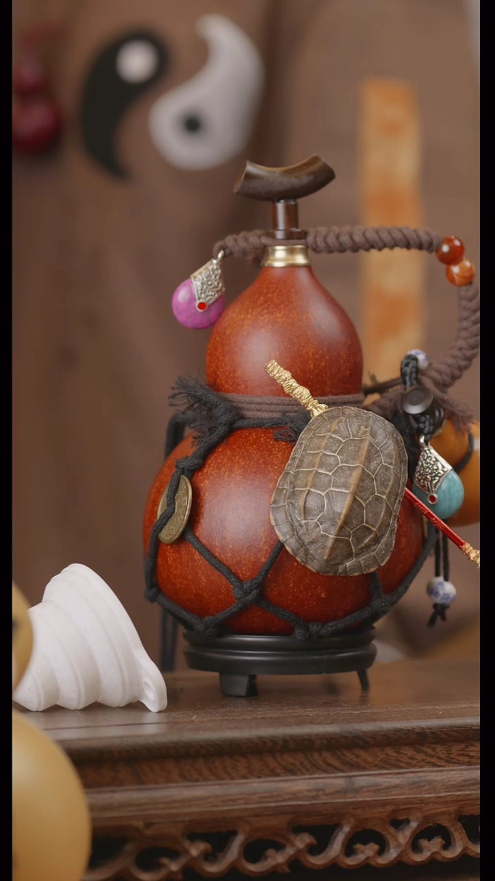 【闪购商品】274号精品天然大漆工艺防渗内胆酒葫芦~